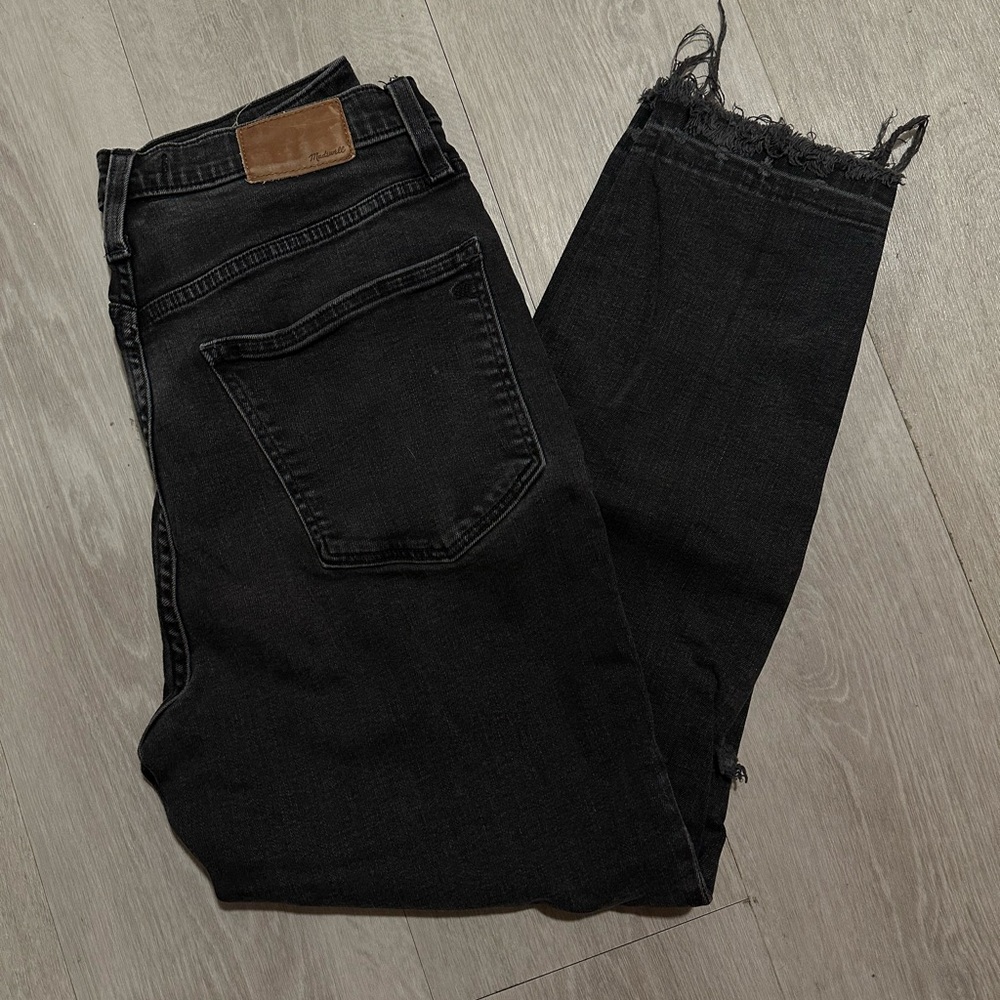 Madewell Distressed Black Jeans